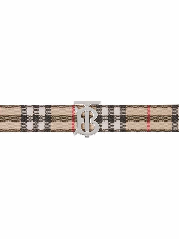 Burberry Reversible Exaggerated Check Belt - Farfetch