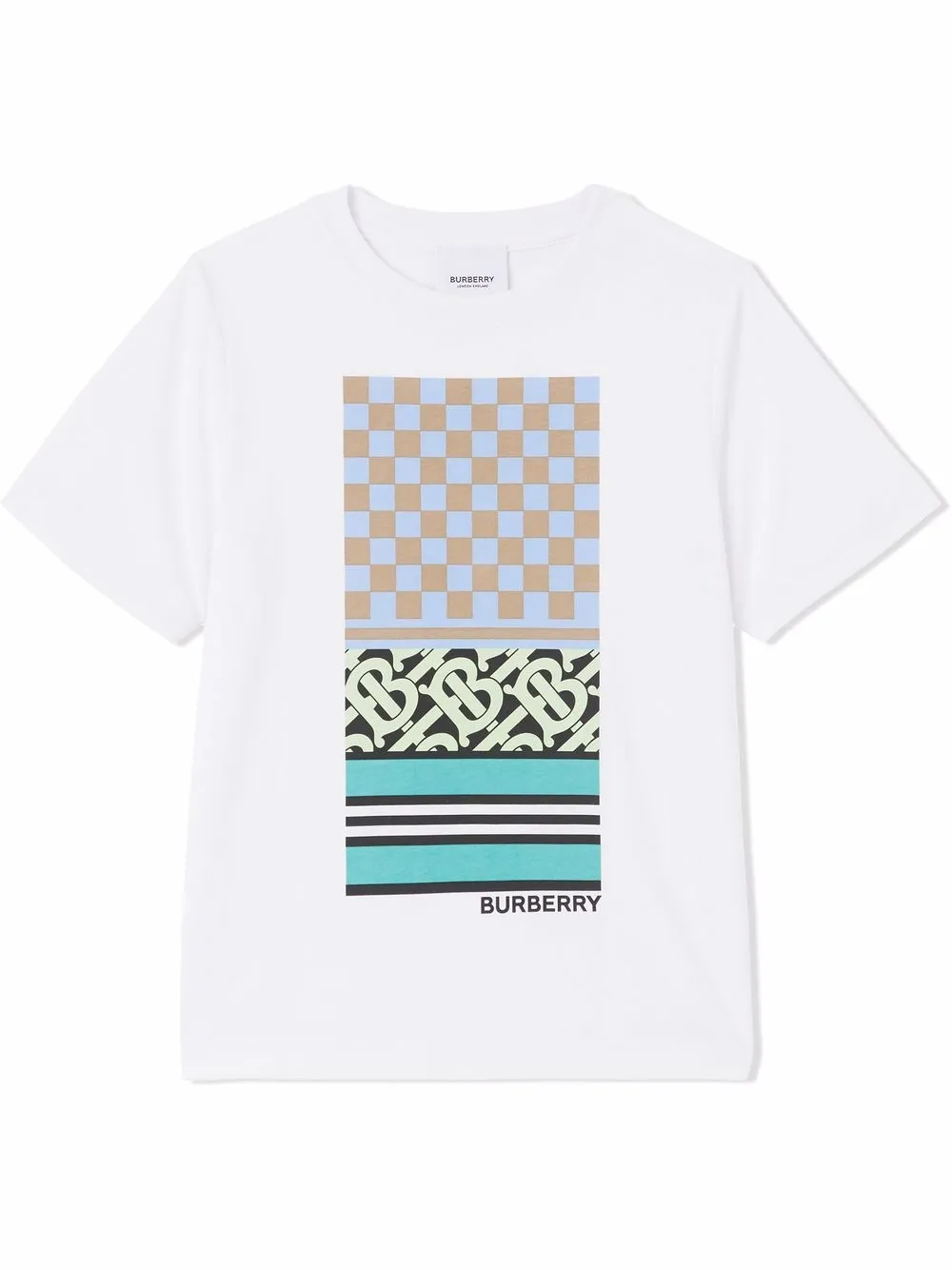 

Burberry Kids Montage-print short-sleeve T-shirt - White