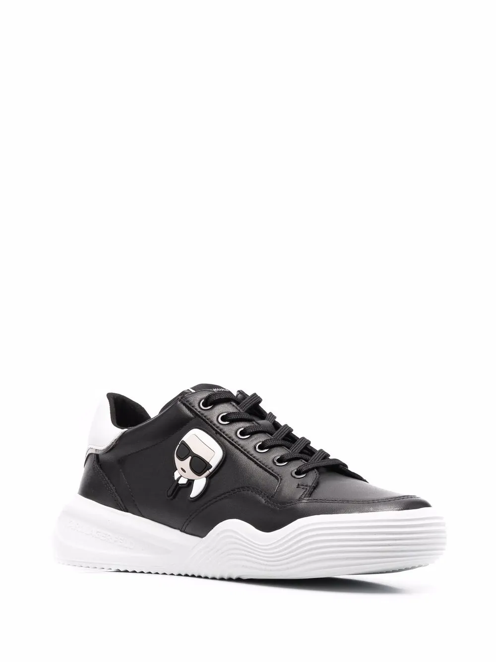 Karl Lagerfeld Sneakers met logopatch - Zwart