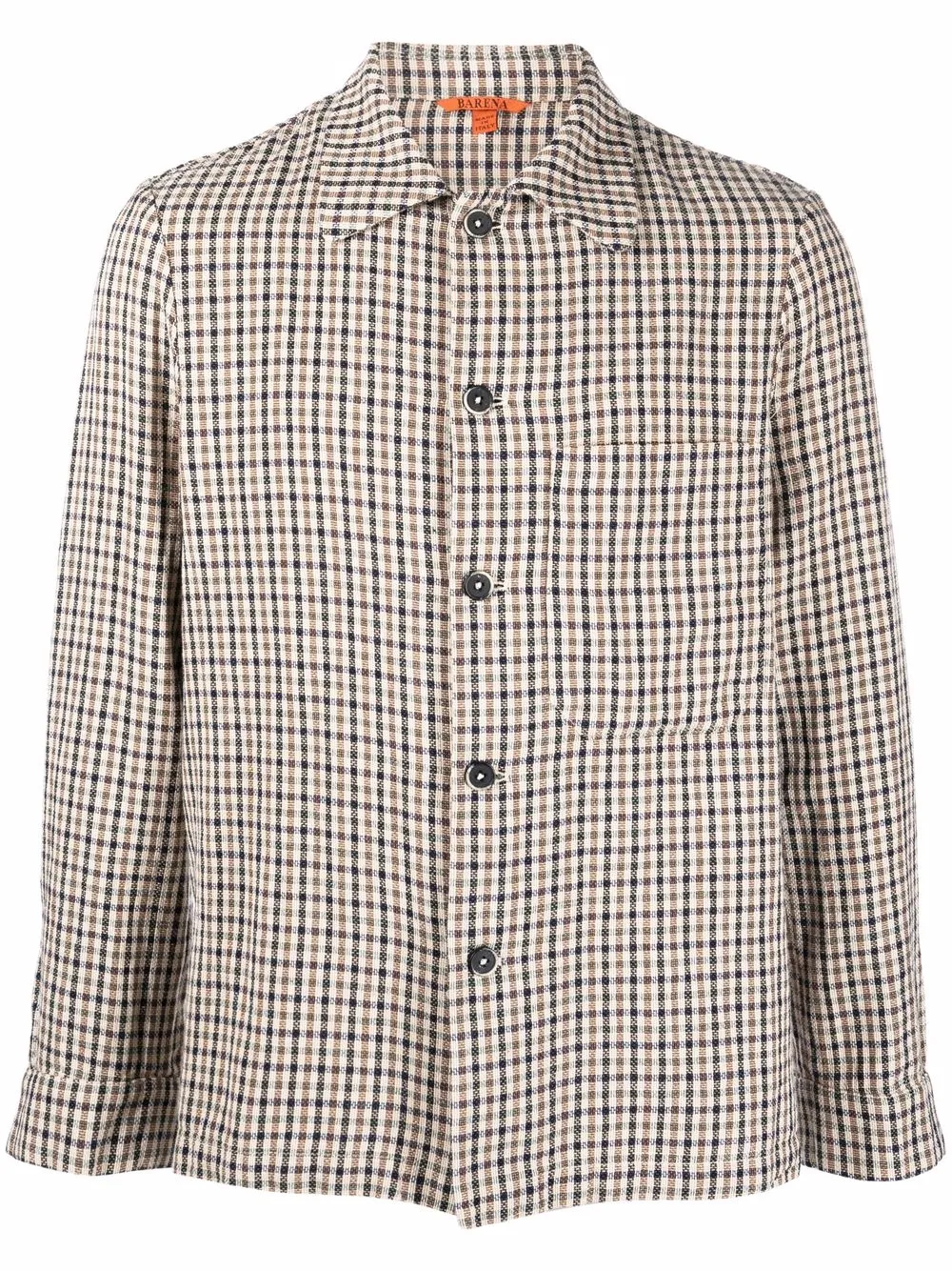 

Barena camisa con estampado de cuadros - Neutro