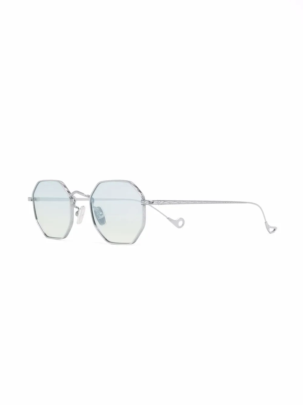 Eyepetizer Zonnebril met geometrisch montuur - Zilver