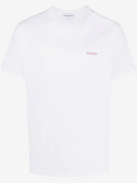 Maison Labiche slogan embroidered T-shirt