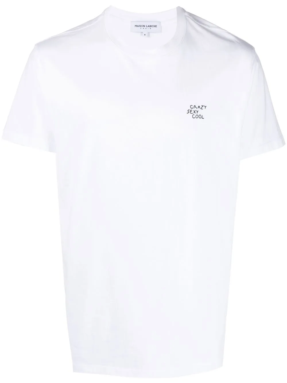 

Maison Labiche slogan-print cotton T-shirt - White