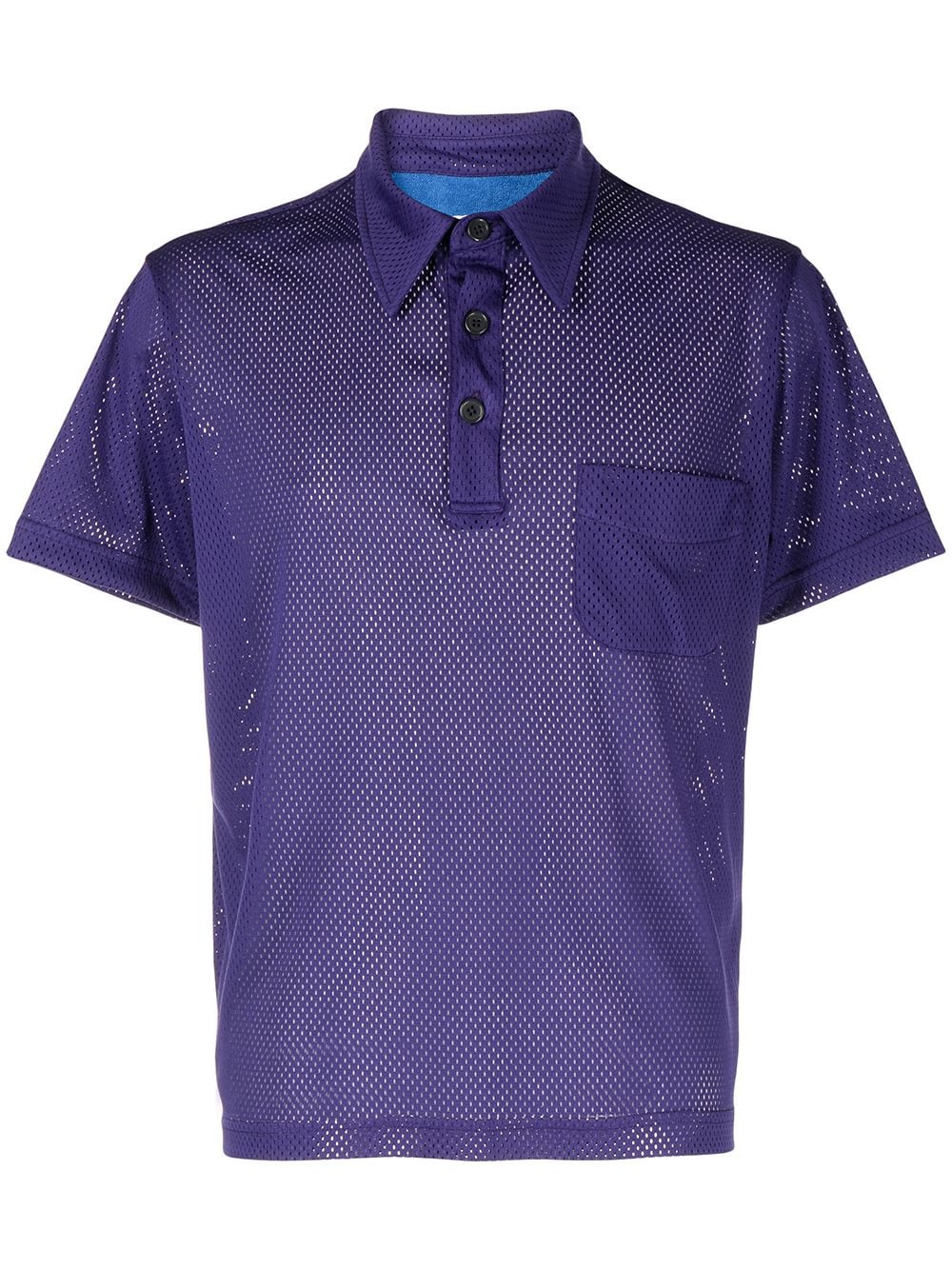 Anglozine Perforated short-sleeve Polo Shirt - Farfetch