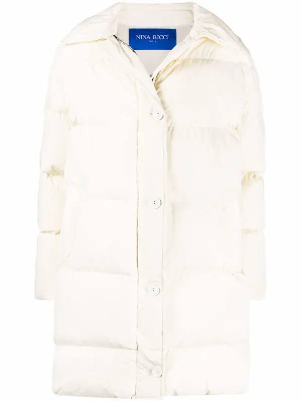 Nina Ricci Mid-Length Puffer Jacket - Neutrals