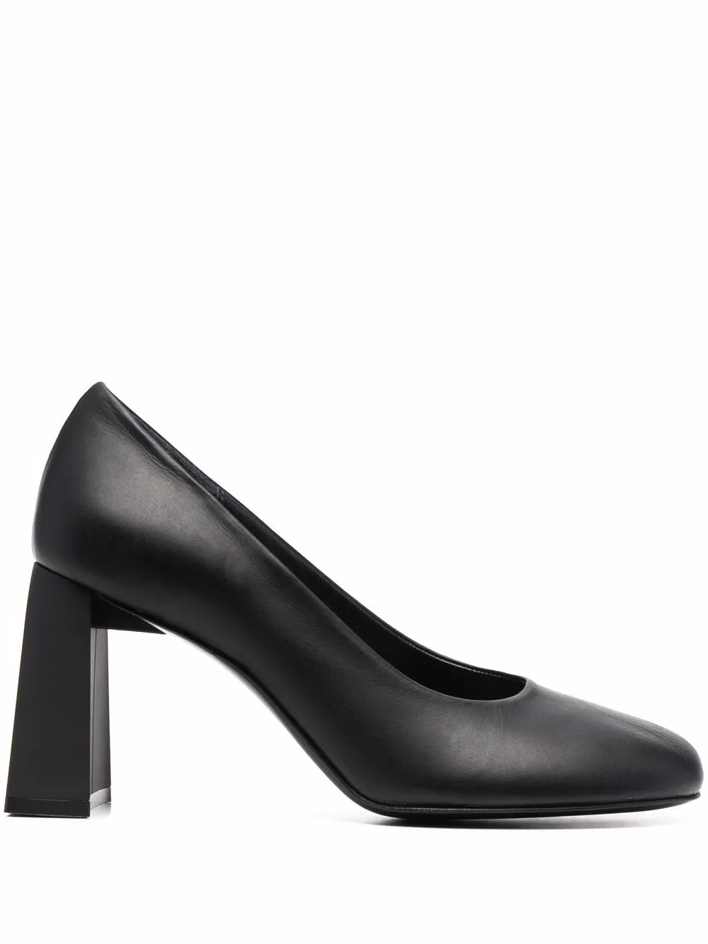 

Nina Ricci round-toe leather pumps - Black