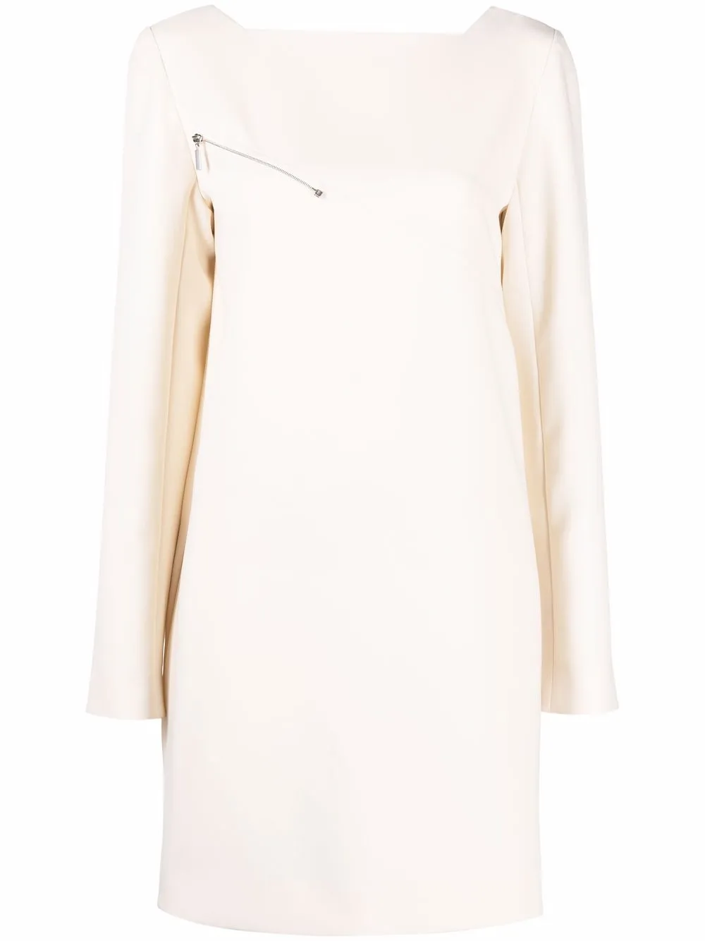 

Nina Ricci zipped cut-out detail dress - Neutrals