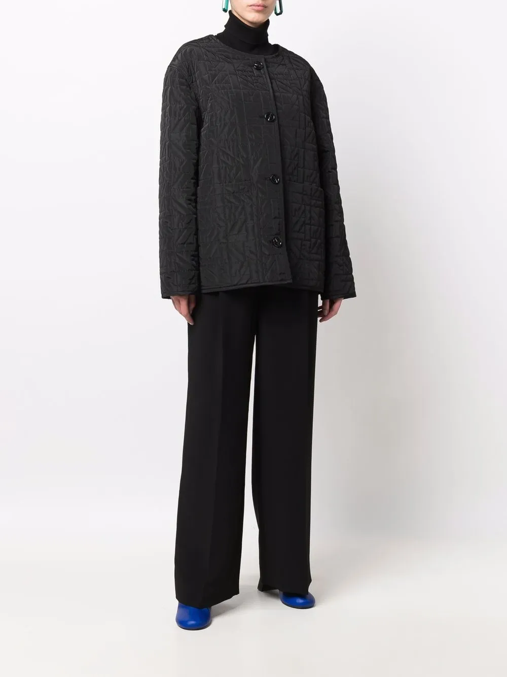 Nina Ricci Gewatteerd jack - Zwart