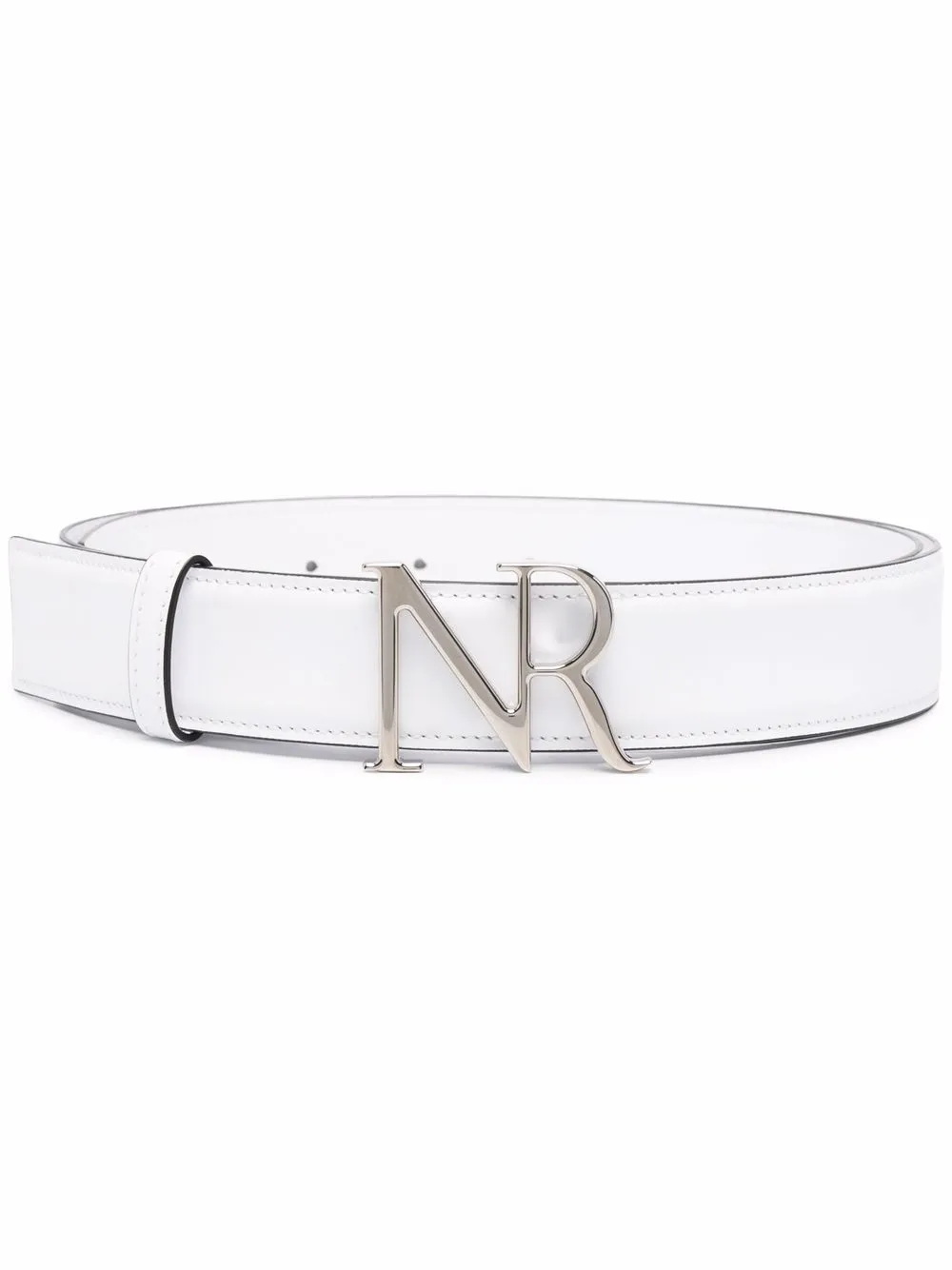 

Nina Ricci cinturón con hebilla del logo - Blanco