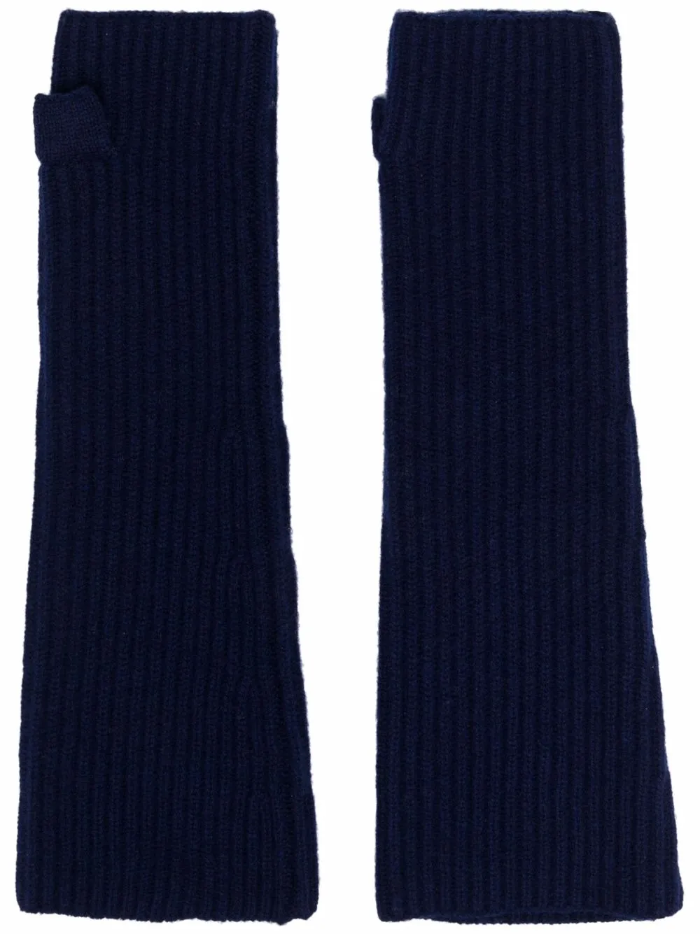 

Nina Ricci ribbed wool mittens - Blue