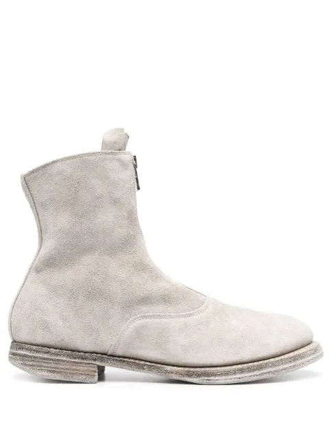 Guidi front-zip ankle boots