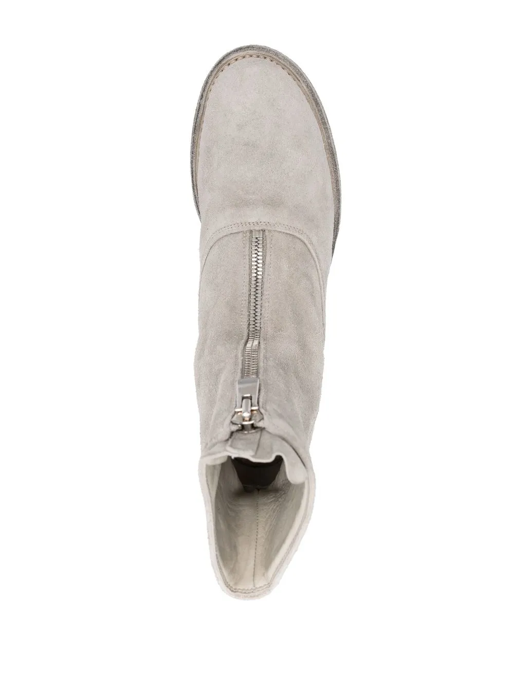 Guidi front-zip ankle boots Grey