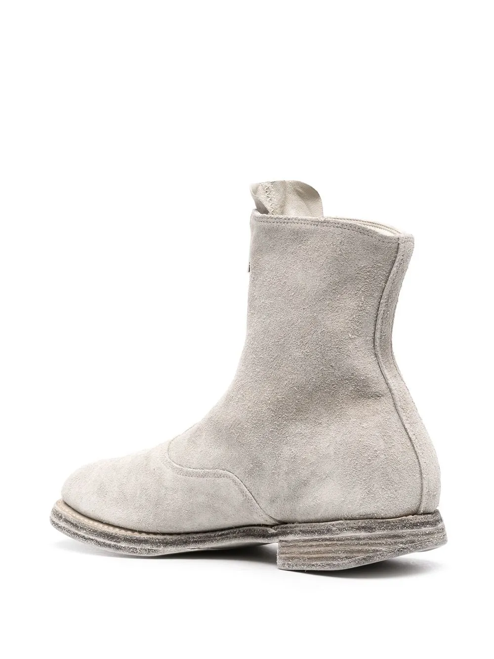 Guidi front-zip ankle boots Grey