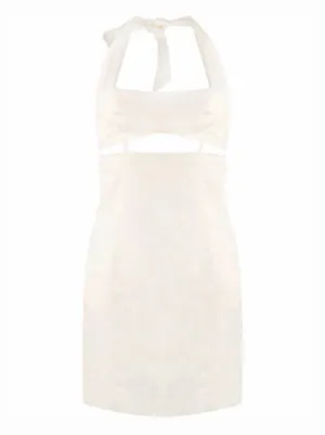 jacquemus halterneck mini dress Halterneck Mini Dress