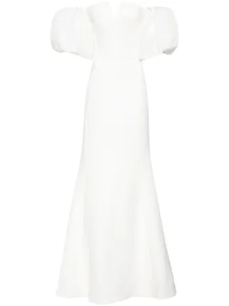 rebecca vallance luna short sleeve gown