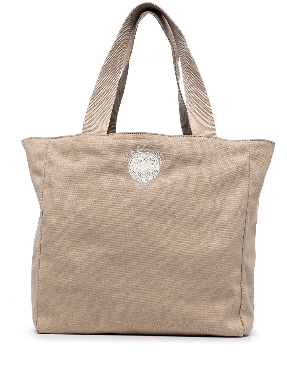 Agnès B. Logo Patch Tote Bag In Skin Tones | ModeSens