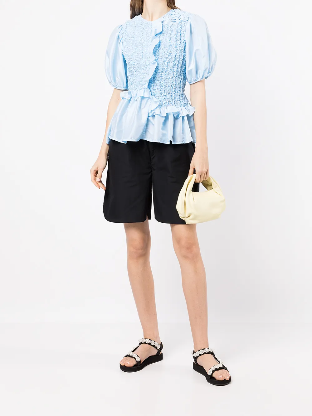 Cecilie Bahnsen Lange boxershorts - Zwart