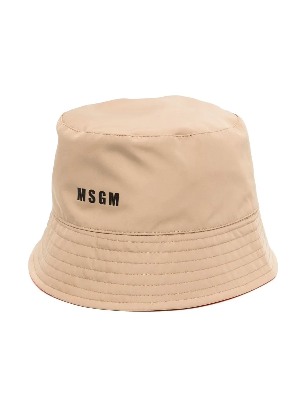 

MSGM logo-print bucket hat - Brown