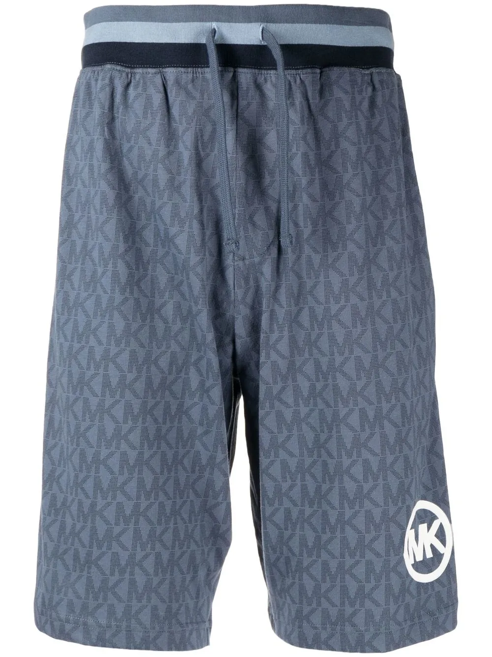 

Michael Kors logo-print cotton track shorts - Blue