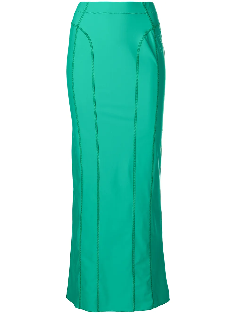 panelled full-length skirt