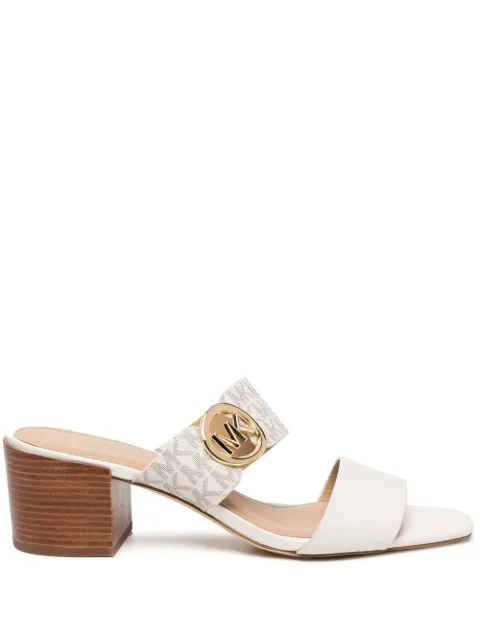 Michael Kors mules Summer con placa del logo