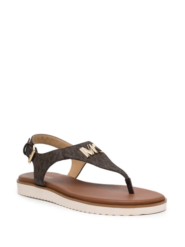 Michael Kors Jilly logo-plaque Sandals - Farfetch