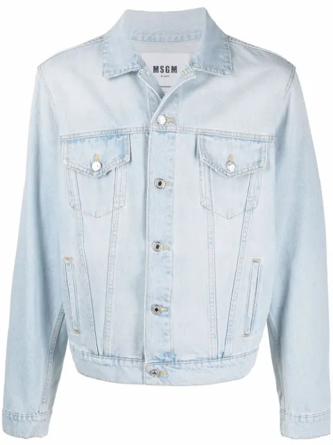 MSGM logo patch denim jacket