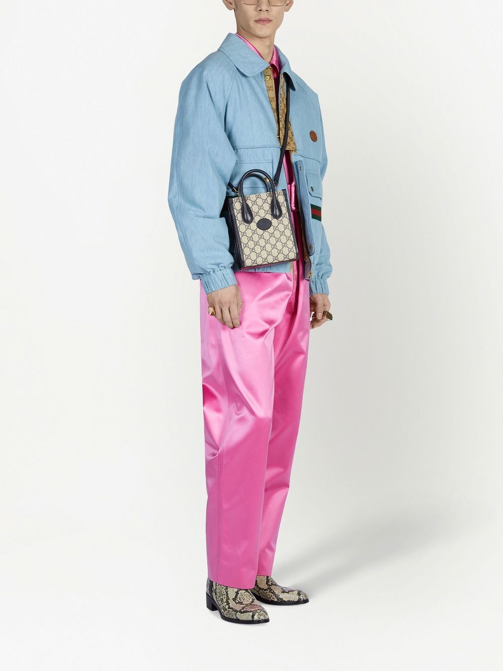 Gucci Shopper met GG-canvas - Blauw