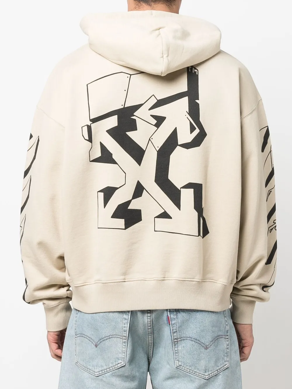 OffWhite Sudadera Con Capucha y Logo Arrows Farfetch OffWhite Sudadera Con Capucha y Logo Arrows Farfetch
