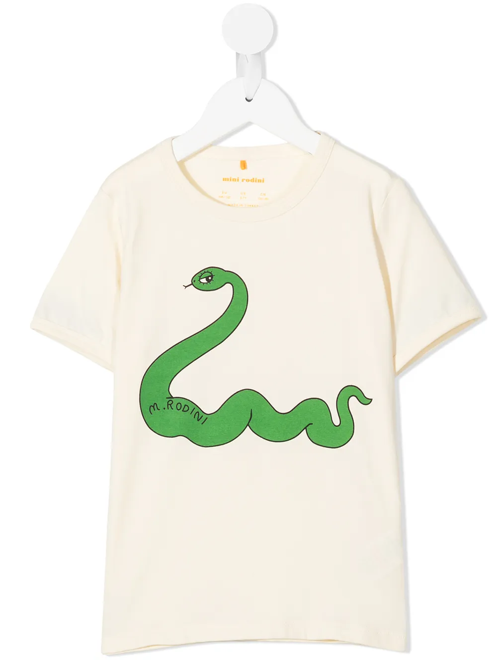 

Mini Rodini playera con estampado de serpiente - Amarillo