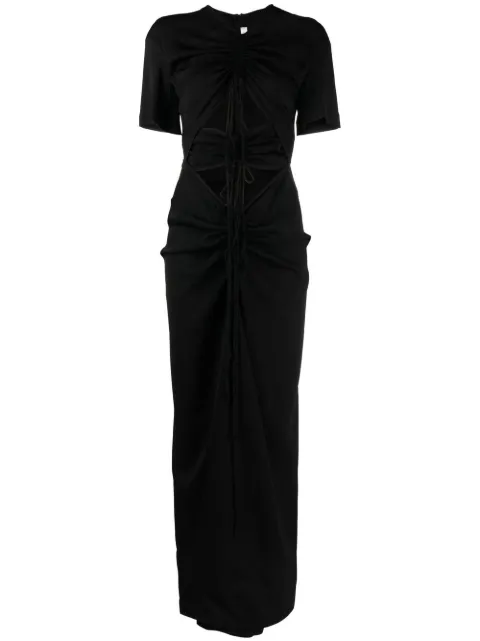 Christopher Esber ruched panelled T-shirt dress