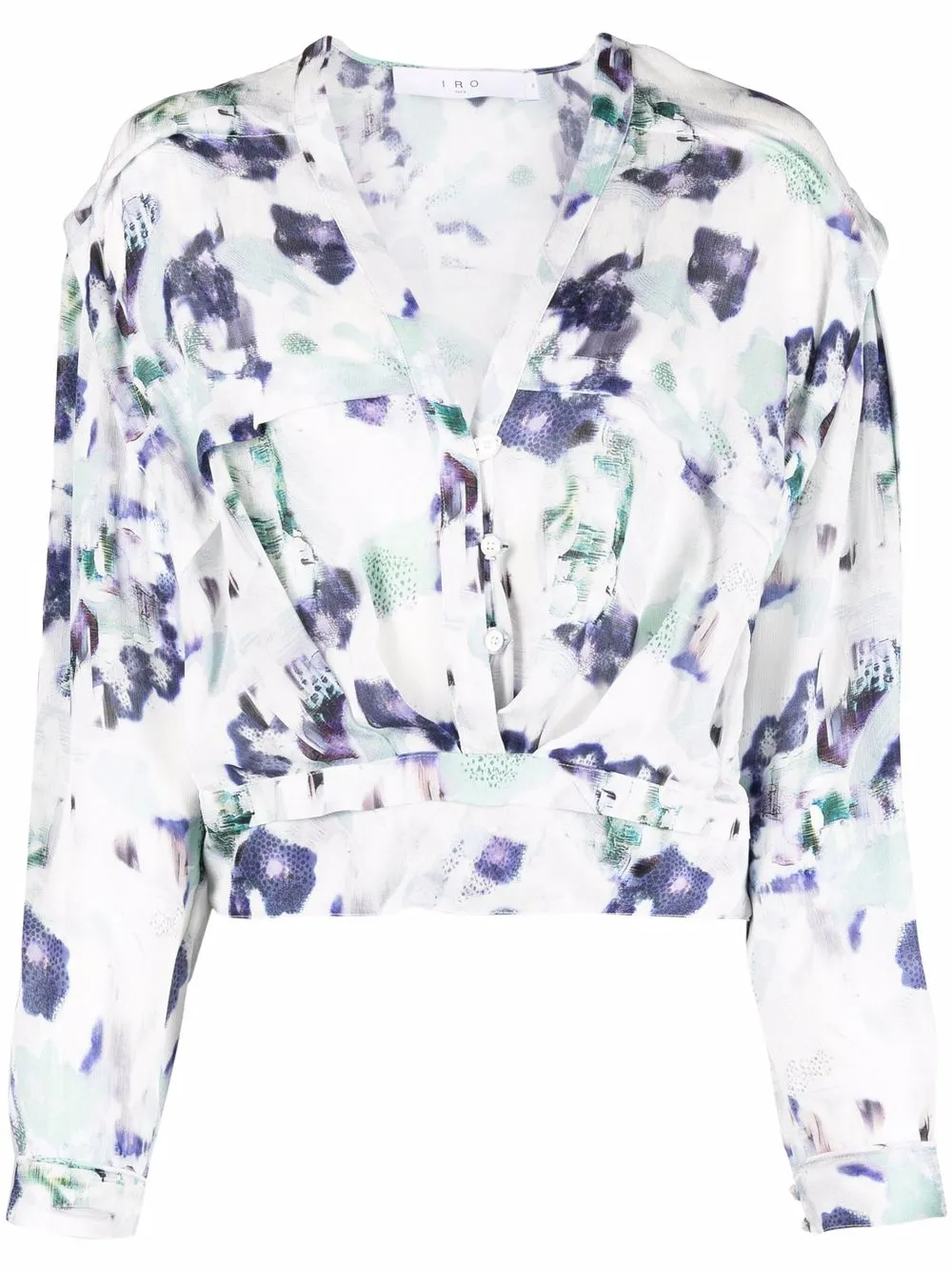 

IRO blusa con estampado gráfico - Blanco