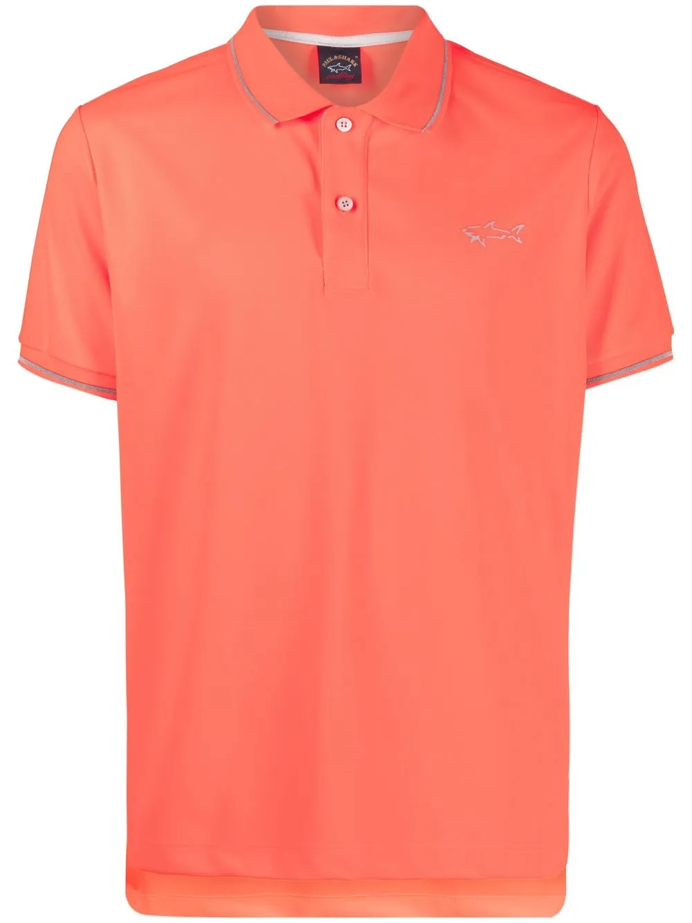 

Paul & Shark logo-print polo shirt - Orange