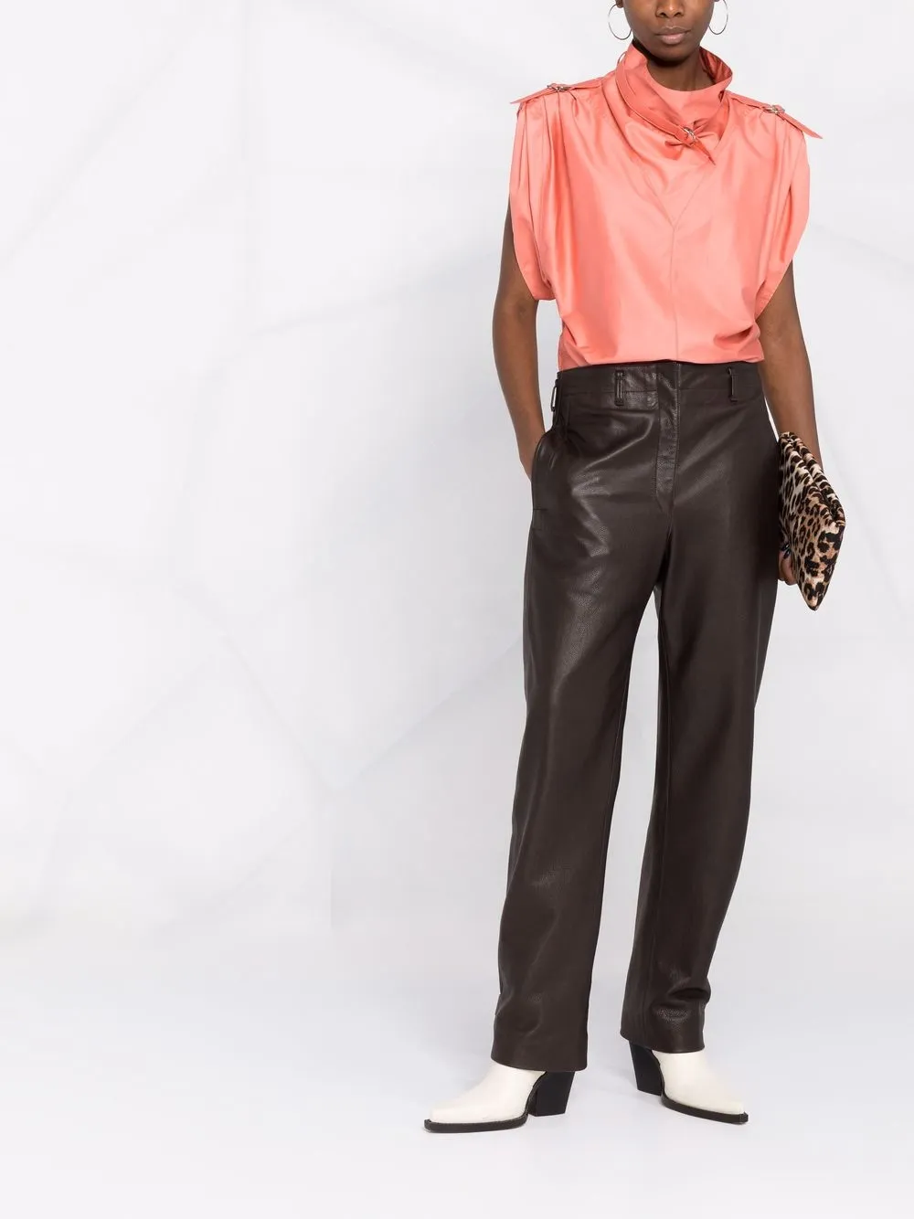 ISABEL MARANT Blouse met trechterhals - Roze