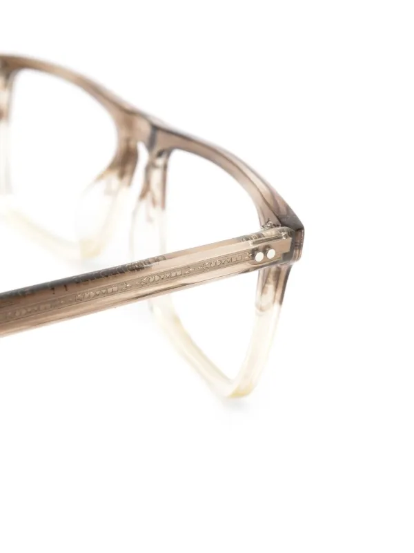 Oliver Peoples Bernardo square-frame Glasses | Neutrals | FARFETCH