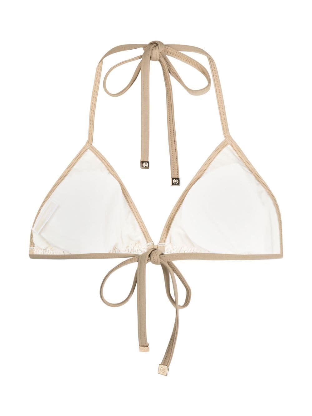 Michael Kors monogram-print Triangle Bikini Top - Farfetch