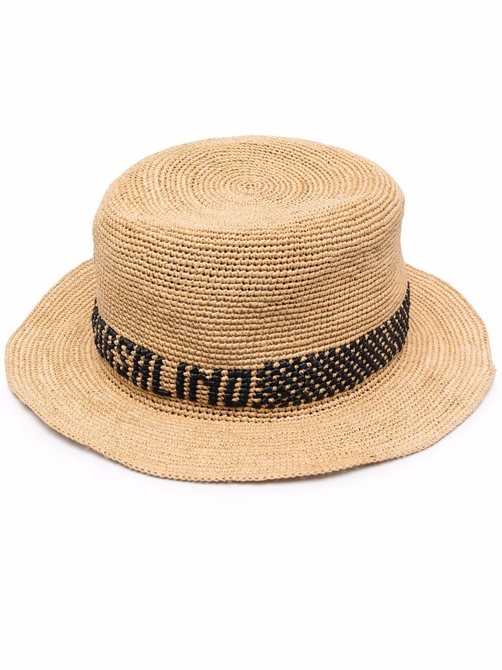 

Borsalino sombrero de paja con logo estampado - Neutro