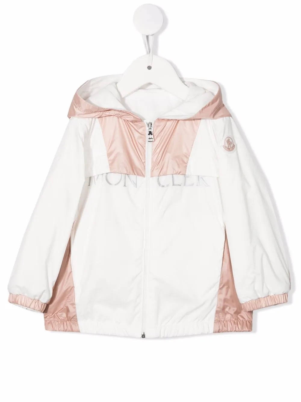 

Moncler Enfant parka con logo estampado - Blanco