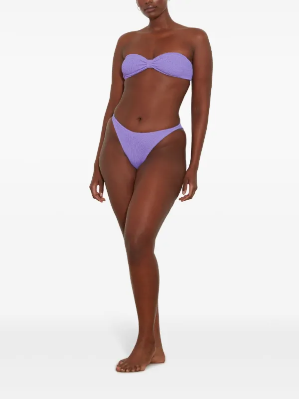 Hunza G Jean Bandeau Bikini | Purple | FARFETCH