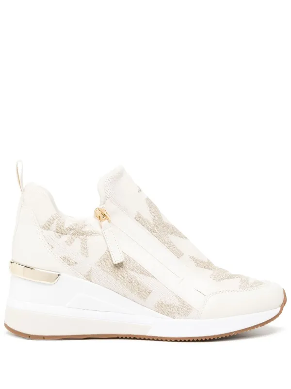 Michael Michael Kors Willis Wedge Trainer Shoes (Trainers) (women)