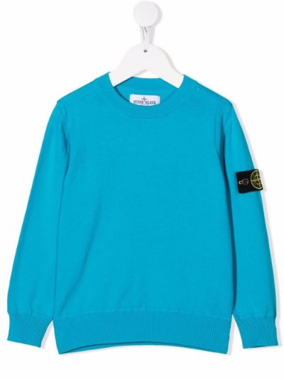 stone island junior crew neck jumper