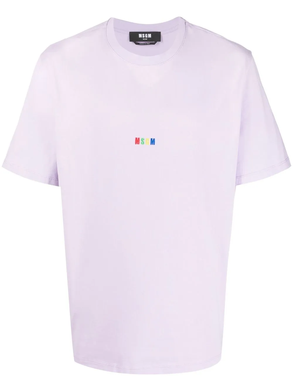 

MSGM playera con logo bordado - Morado