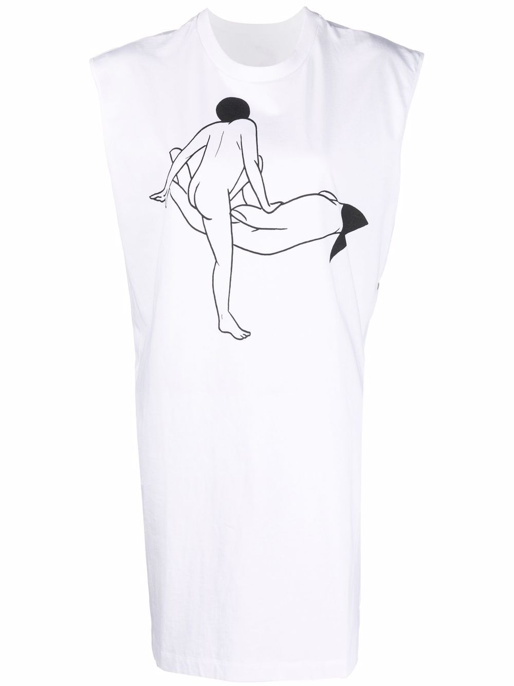Lemaire x Tomaga Printed Sleeveless T shirt Dress   Farfetch