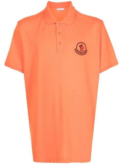 Moncler logo-embroidered polo shirt