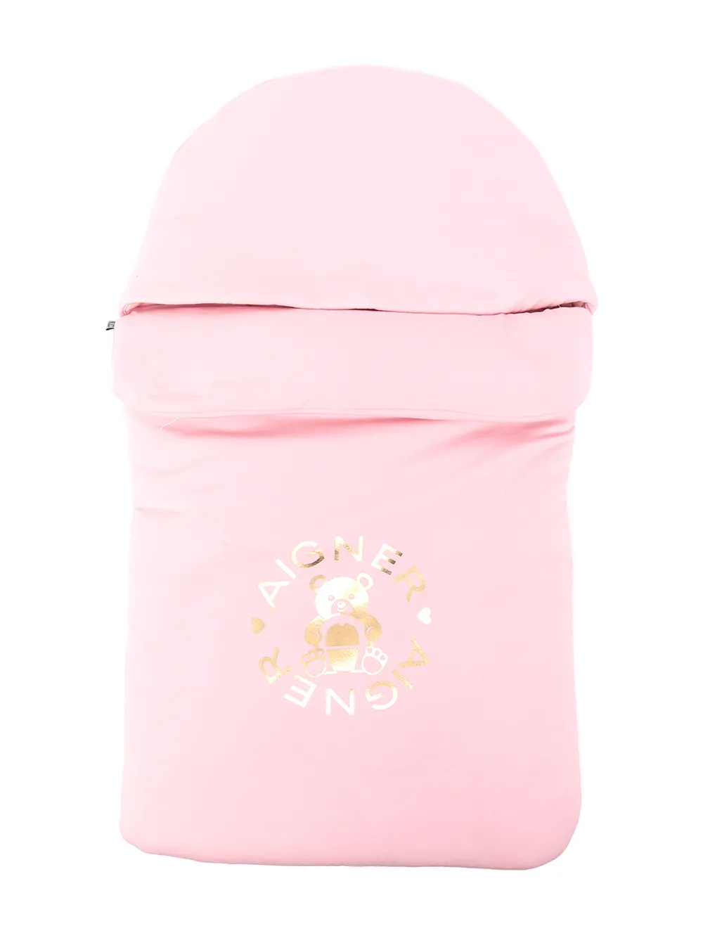 

Aigner Kids sleeping bag con bordado gráfico - Rosado