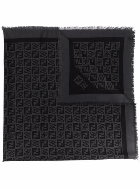 FENDI monogram-print scarf 