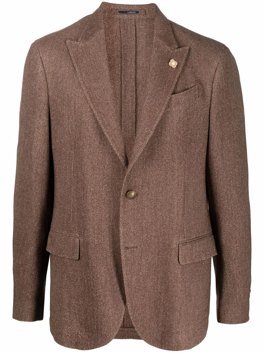 

Lardini single-breasted tailored blazer - Brown