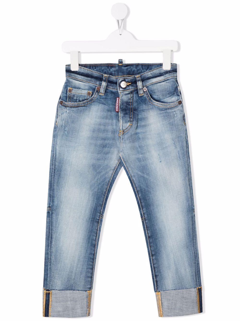 

Dsquared2 Kids mid-rise slim-fit jeans - Blue