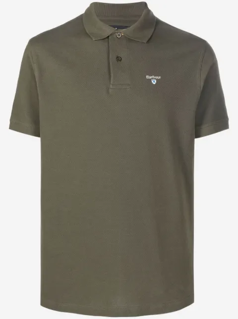 Barbour embroidered-logo polo shirt