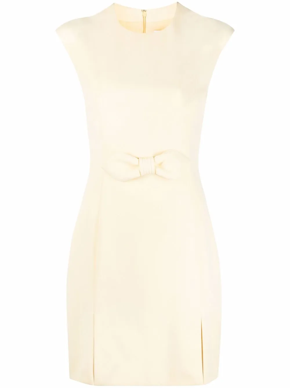 

Genny bow-detail sleeveless shift dress - Yellow